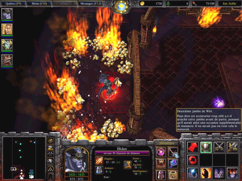 Un petit clin d'oeil aux joueurs de Diablo ;)   Screenshot envoyé par Manuel.