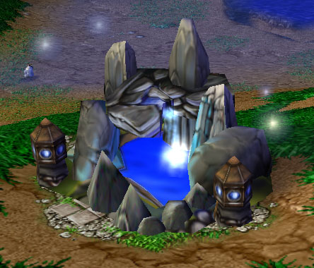 Screenshot d'une Fontaine de vie vue de face