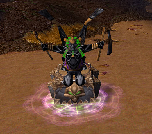 Screenshot de l'Obsidian Statue vue de face