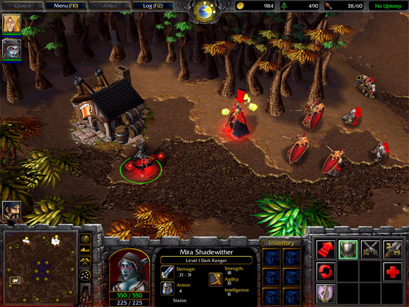 Screenshot de l'extension de Warcraft III (février 2003)
