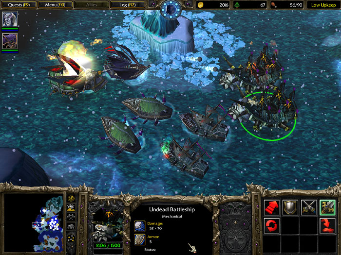 Screenshot de l'extension de Warcraft III (mai 2003)