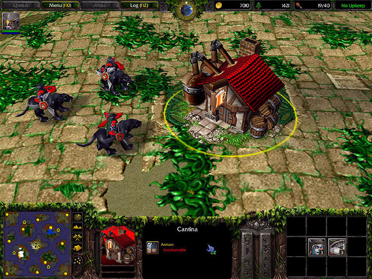 Screenshot de l'extension de Warcraft III (mars 2003)