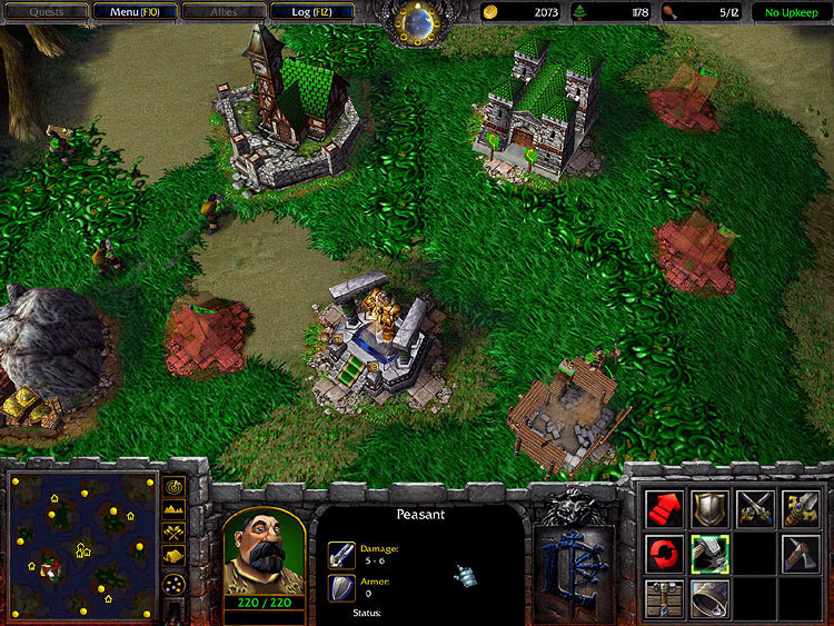 Screenshot de l'extension de Warcraft III (mars 2003)