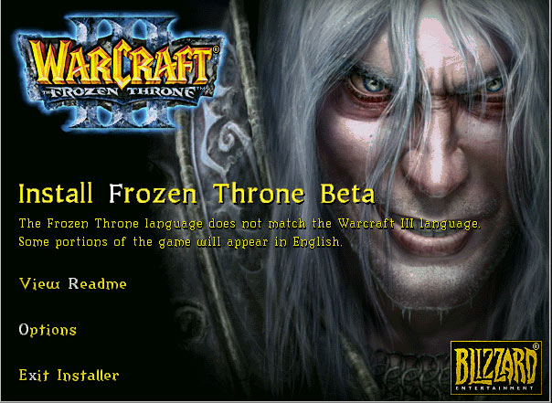 Screenshot de la beta de Frozen Throne.