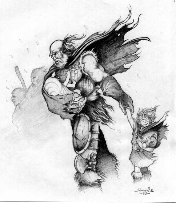 Illustration tirée du développement de Warcraft II.