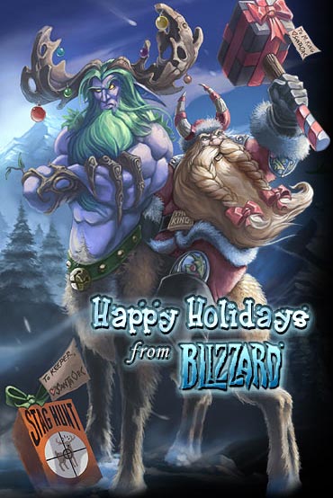 Image réalisée par Blizzard pour fêter Noël 2001.