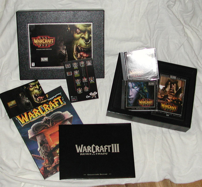 Image de la version Collector de Warcraft III.