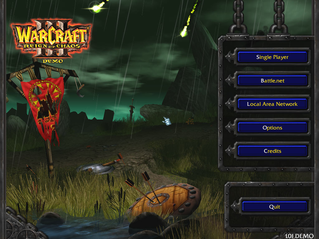 Screenshot de la démo de Warcraft III